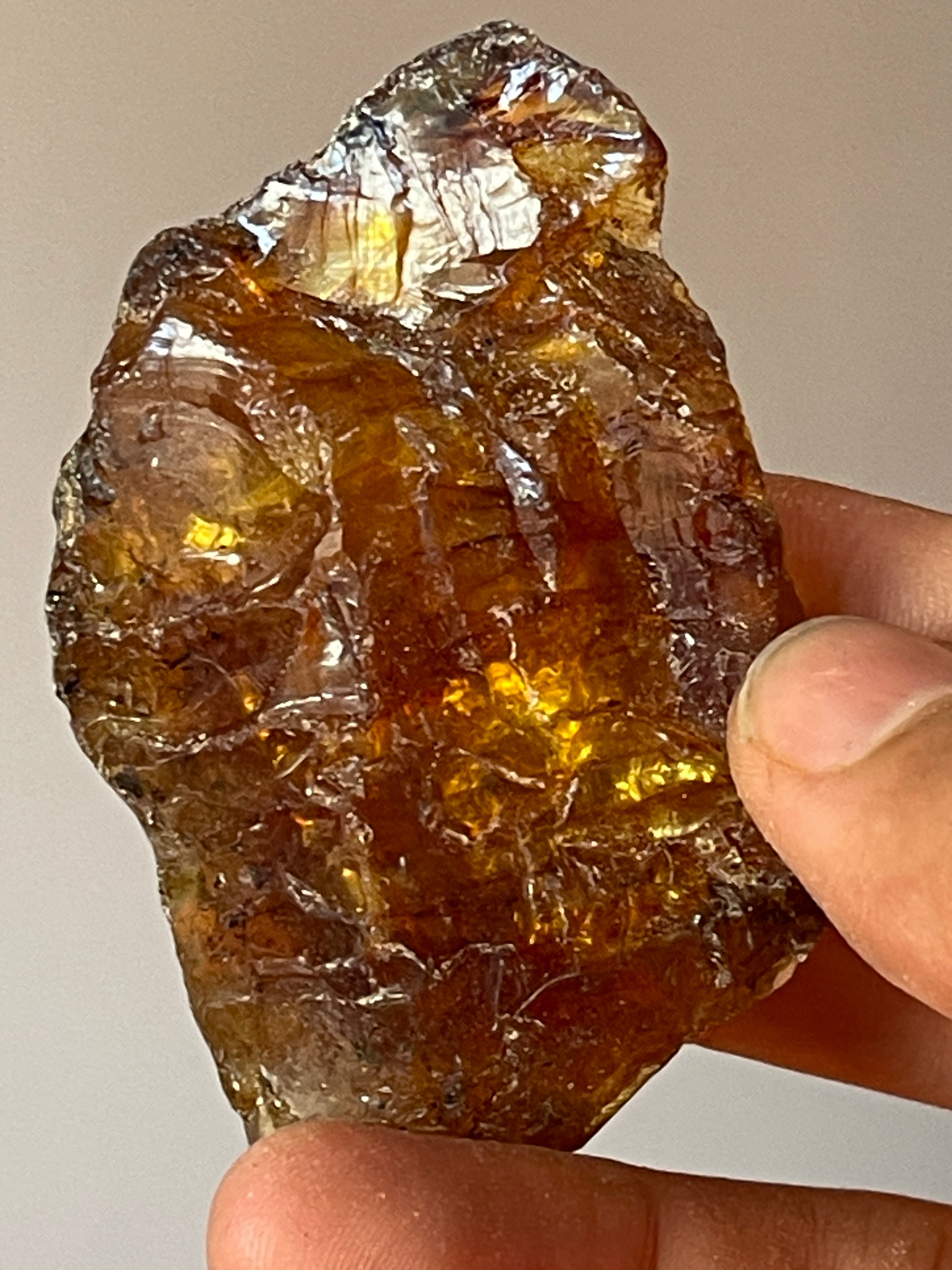 24.73 grams Amber Raw Stone for Collection | Lapidary