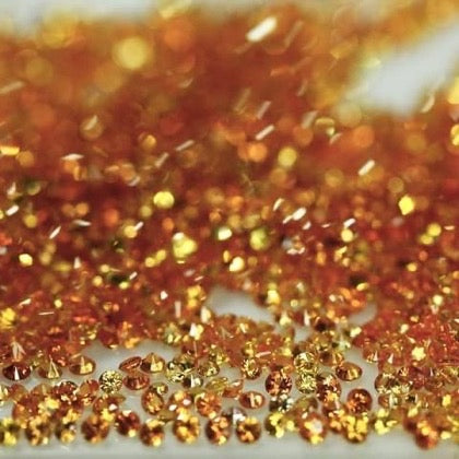 1 to 2 mm Round Brilliant yellow Sapphires Loose Stones