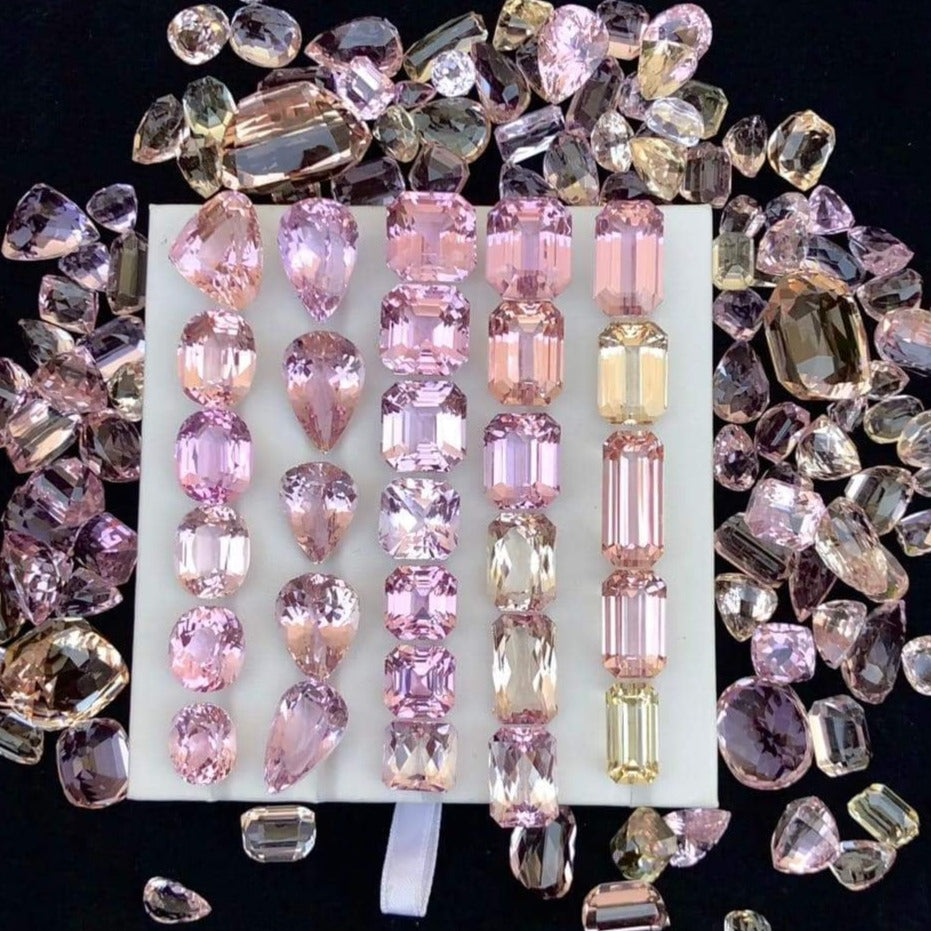 Natural Loose kunzite gemstone price per carat