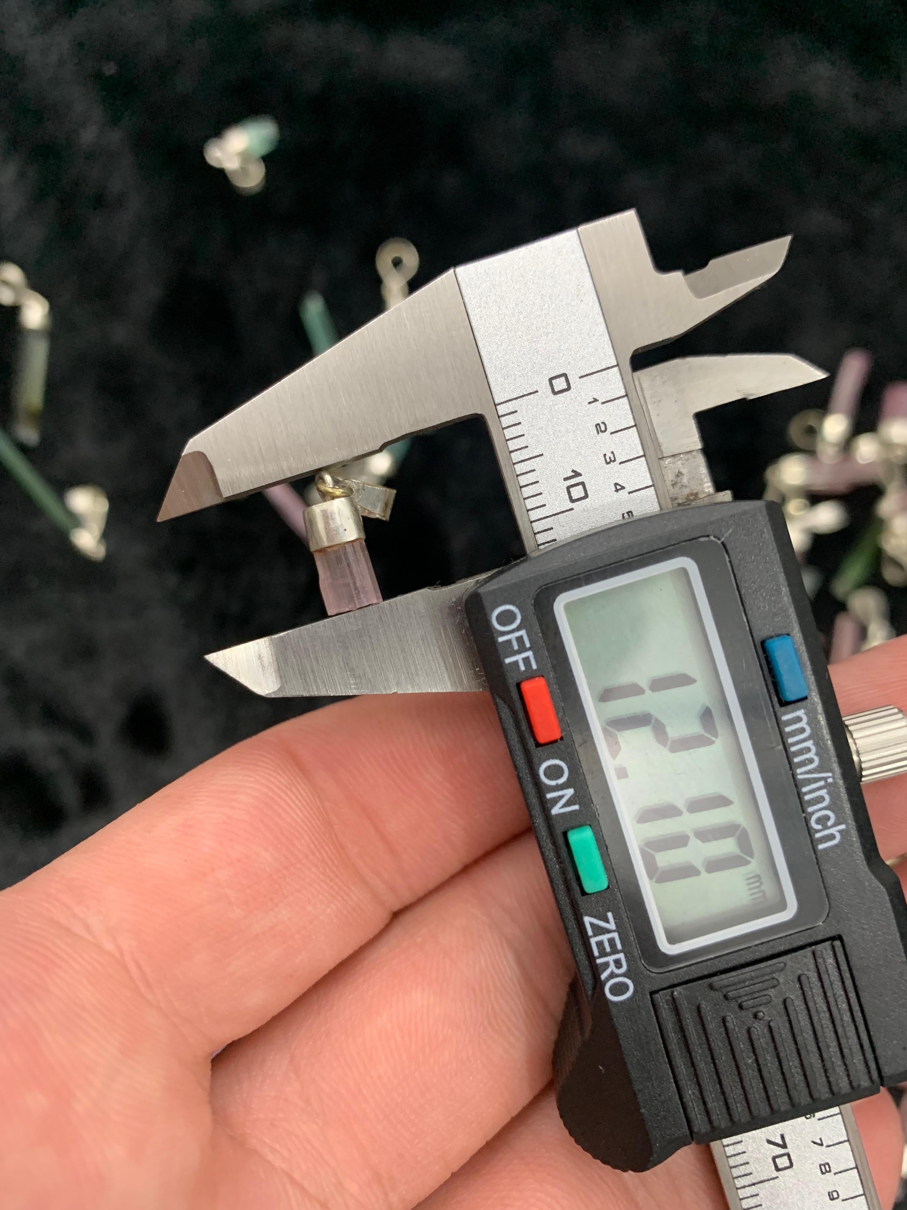 30 Pink Tourmaline Pendants Silver Sterling Deal Bulk