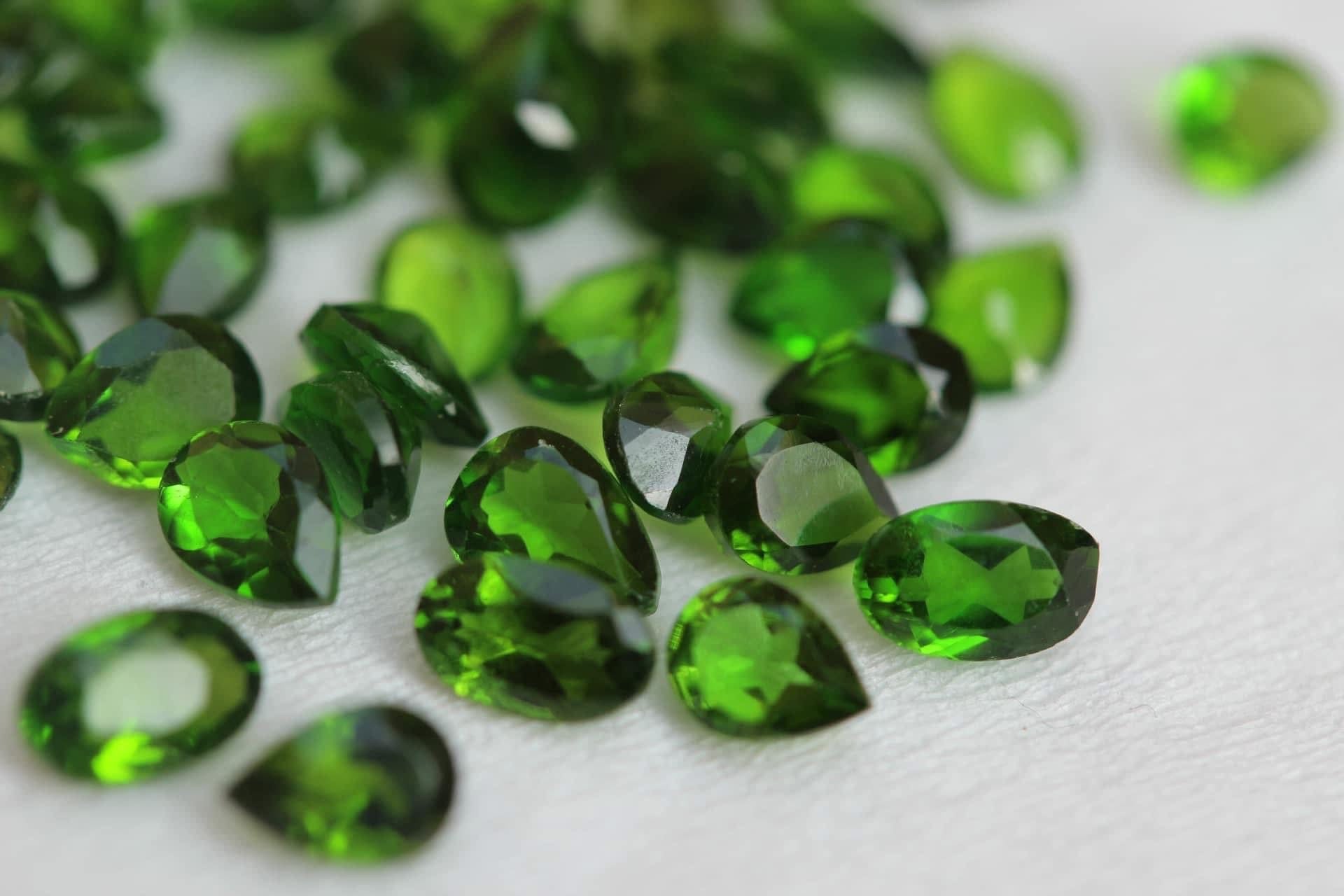 Calibrated Rare Chrome Diopside Loose Stone Deals | Bulk Loose Gems