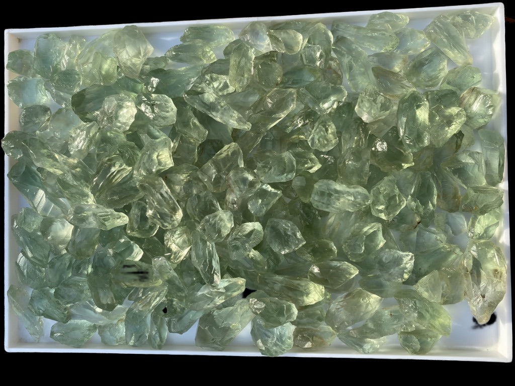 One Kg Facet Grade Rough Prasiolite for Cutting Green Amethsyt