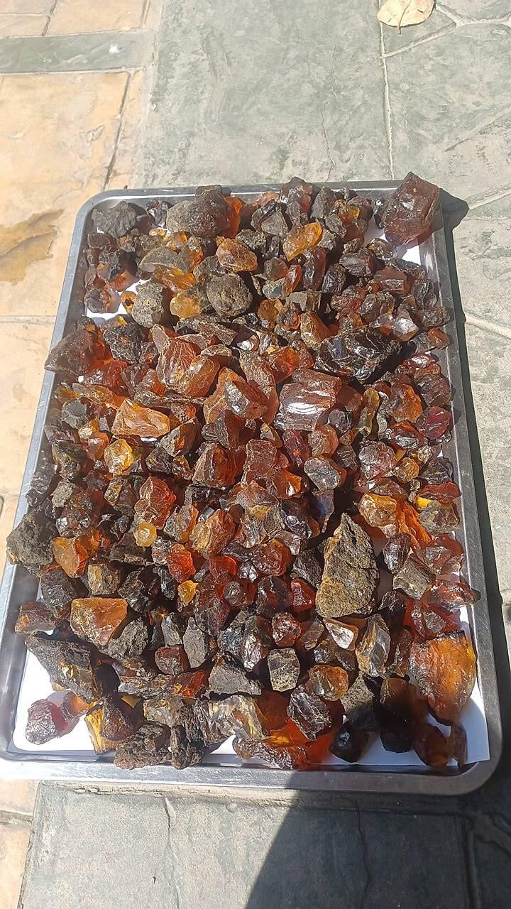 1 Kilo Yellow Facet Rough Amber - Amber for Lapidary