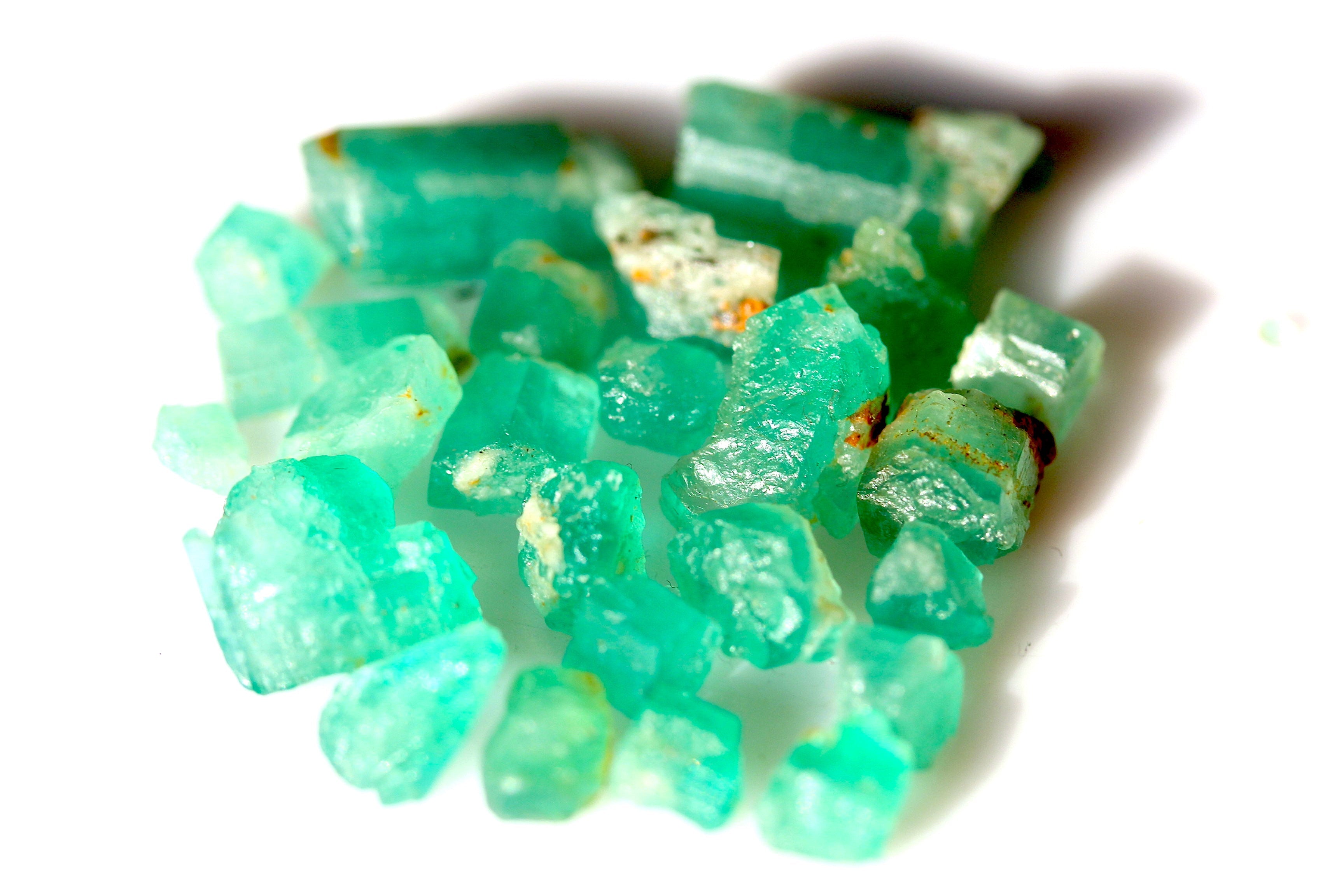 Raw Emerald Stones