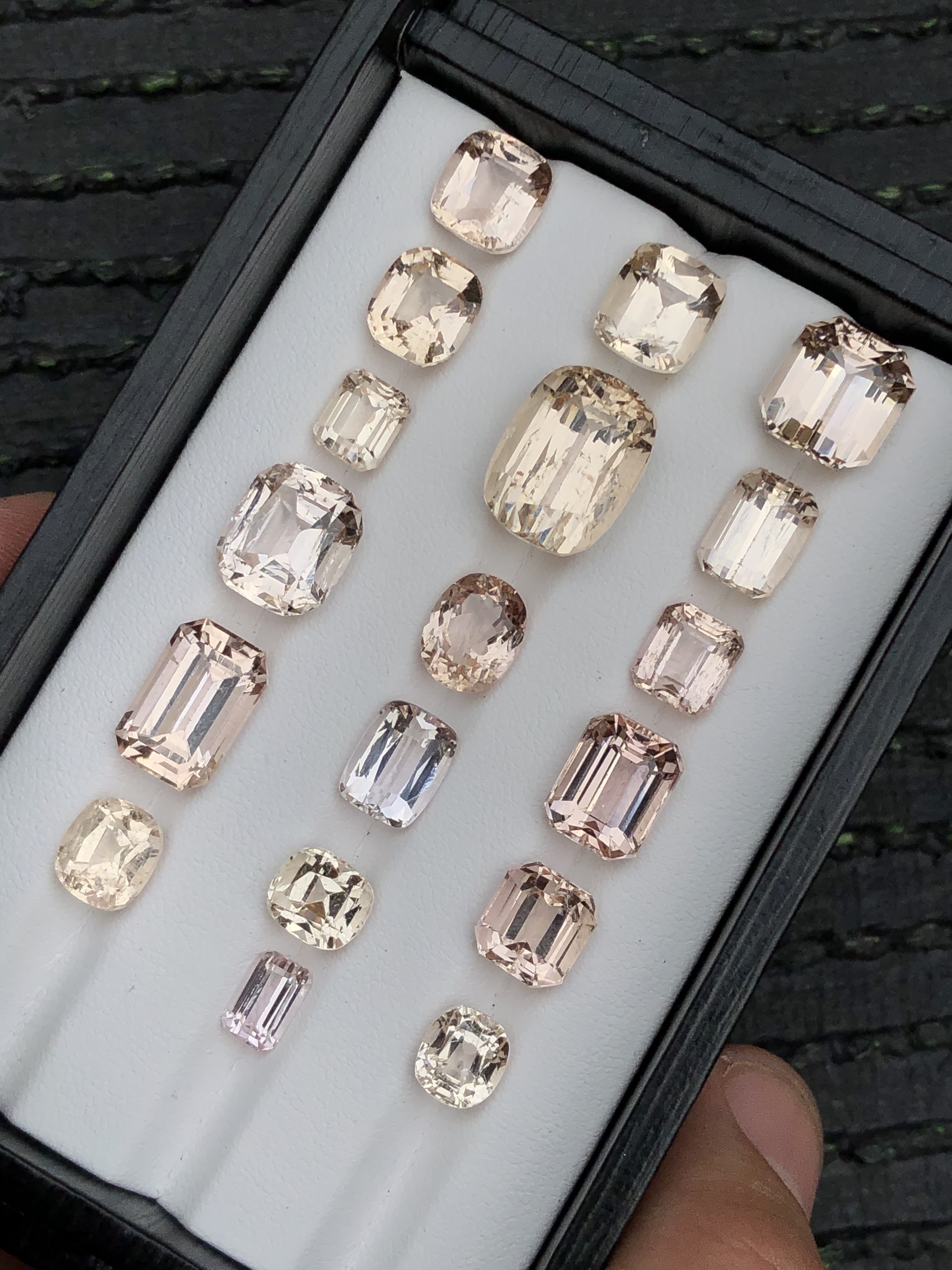 100 Carats Natural Katlang Topaz Faceted Stones | Imperial Topaz Wholesale