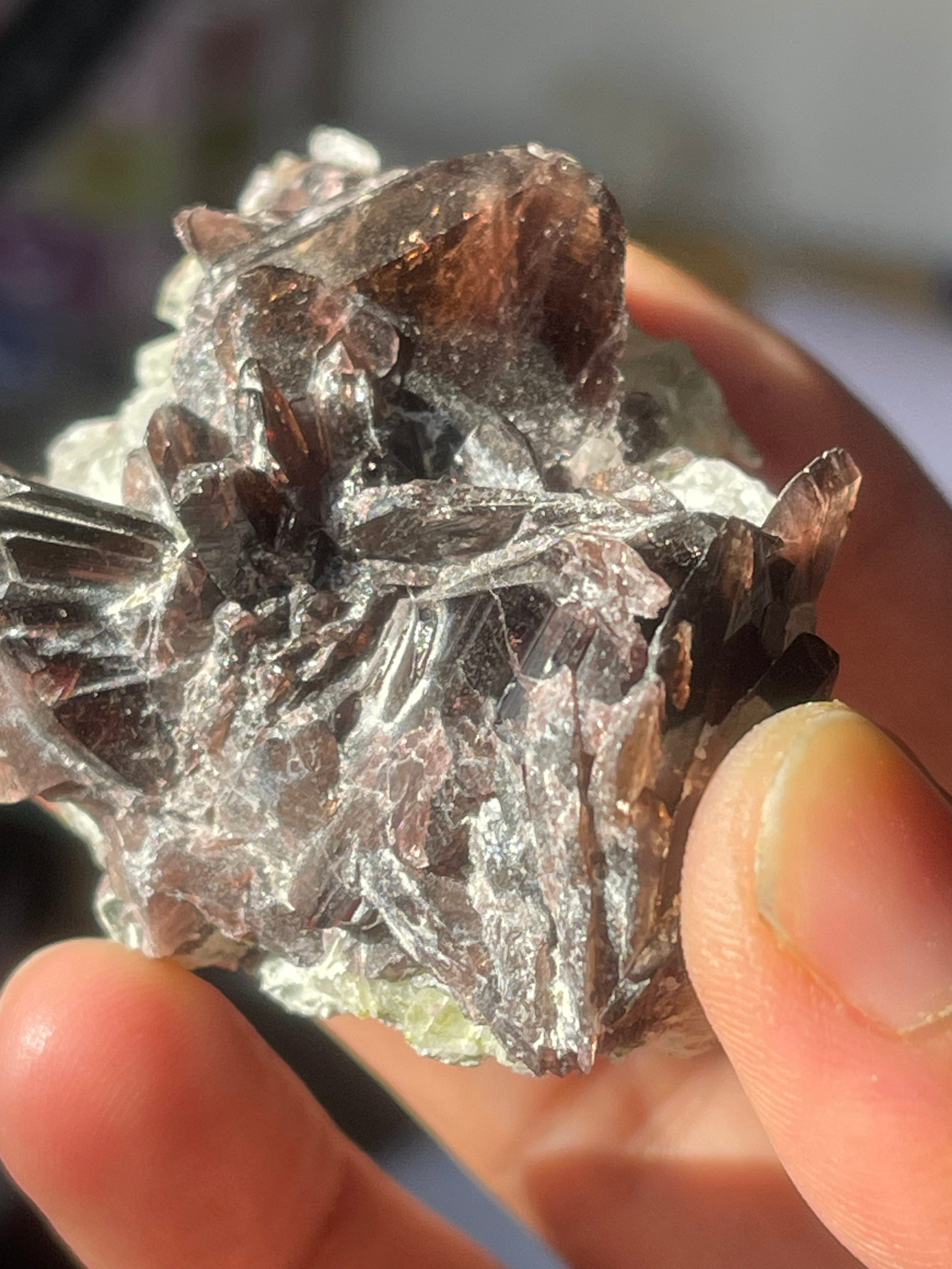 Natural Rare Axinite from Pakistan