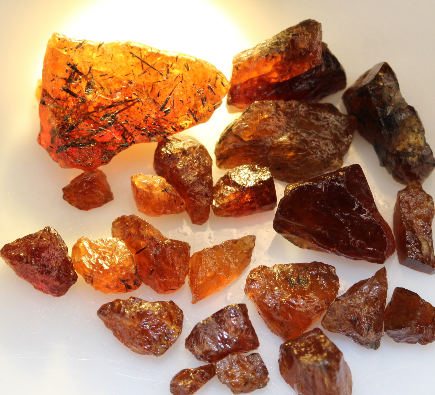 Bastnasite raw gemstones