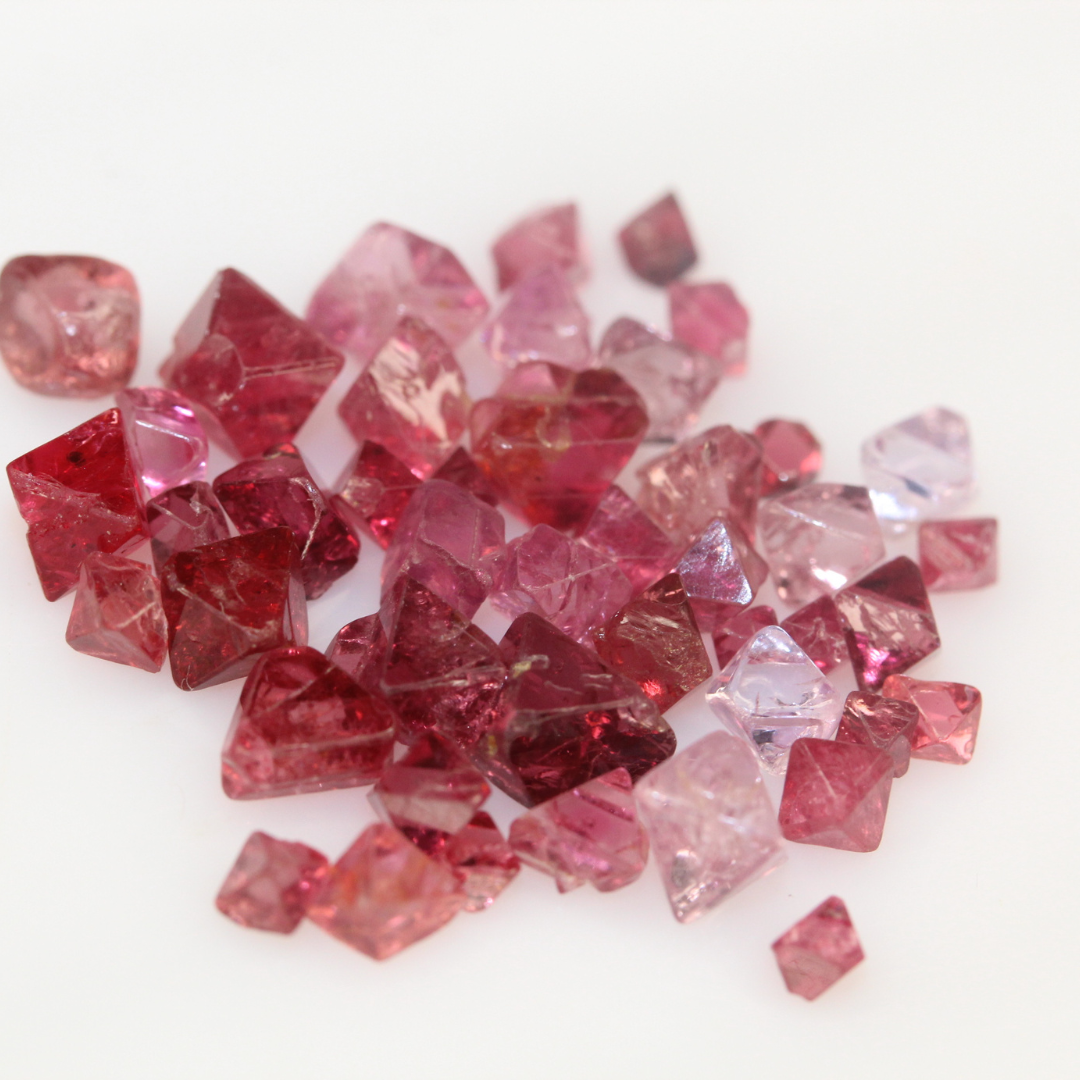 19 carats Natural Raw Burmese Spinel Crystals | Octahedron Crystals
