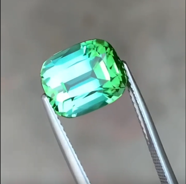 Carat Bluish Green Color Tourmaline Green Tourmaline
