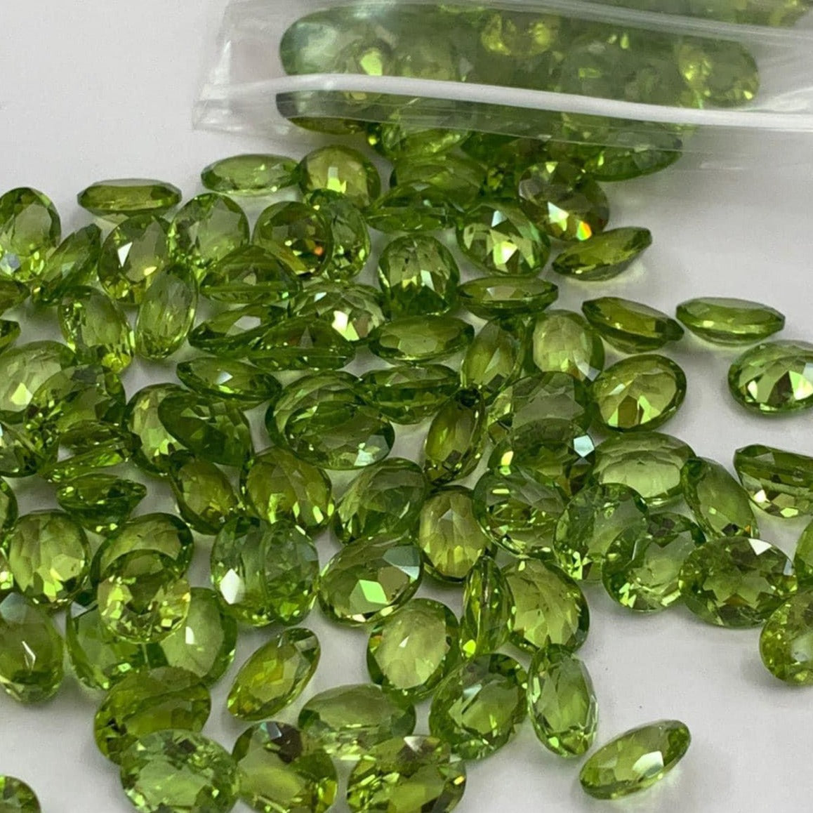 Calibrated Cut Peridots Gemstones Loose Peridots 49 carats