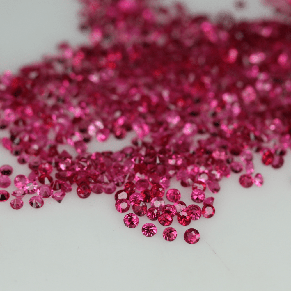 10 carats Melee size Round Brilliant Natural Mogok Pink Spinels | Reddish Pink Spinels