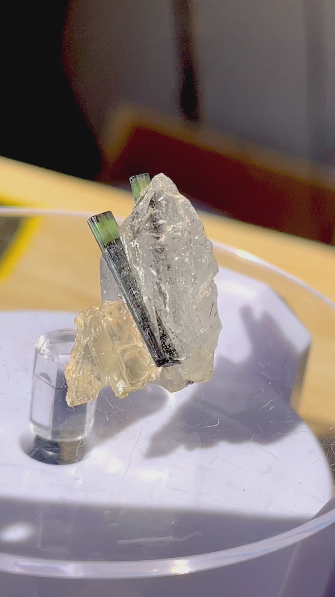 25 x 20 mm Tourmaline With Albite  on Quartz from Stak Nala