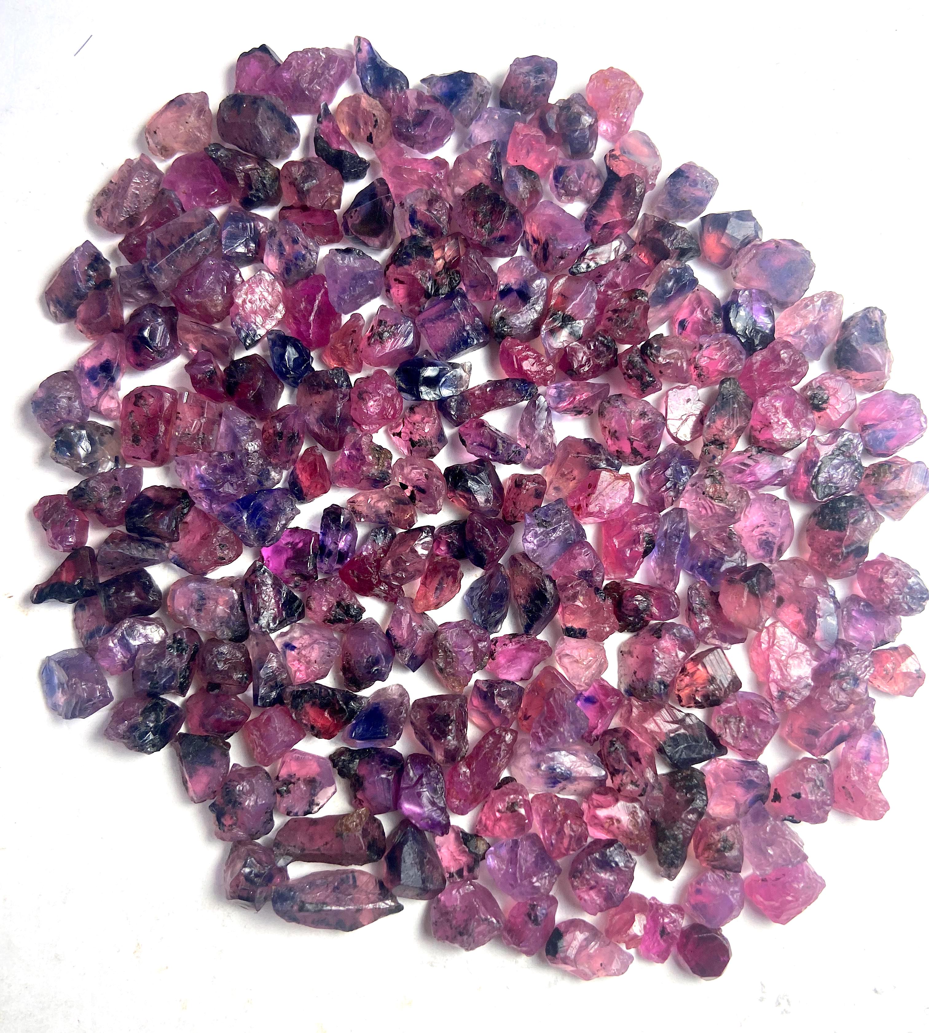 50 to 150 carats Unique Raw Sapphires from Winza- Bluish Purple Sapphires