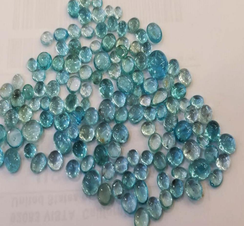 Neon Blue Apatite Stones cabochons- Paraiba like colour