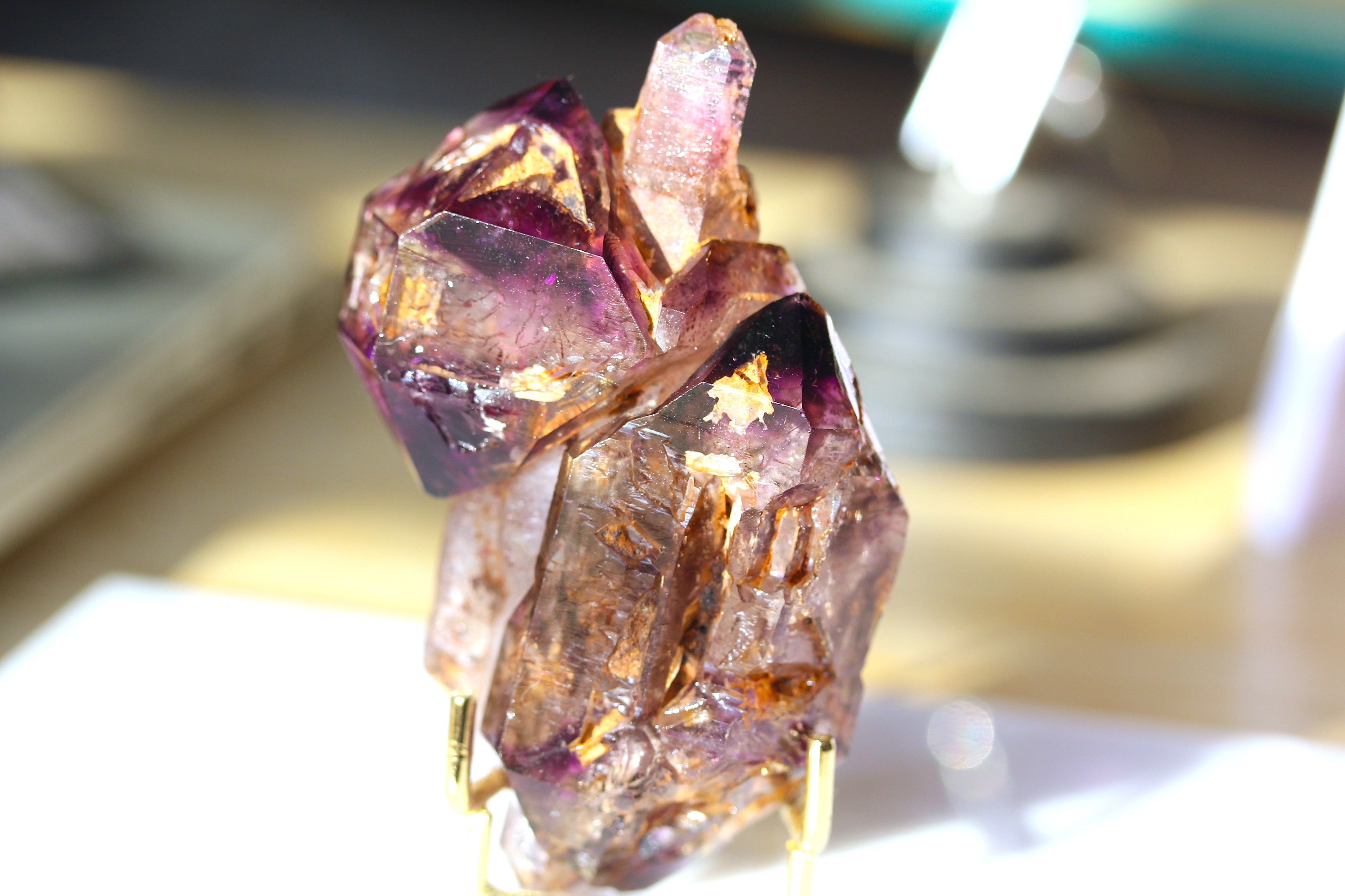 98.8 Grams Rare Amethyst Enhydro with 7 Mineral Inclusions