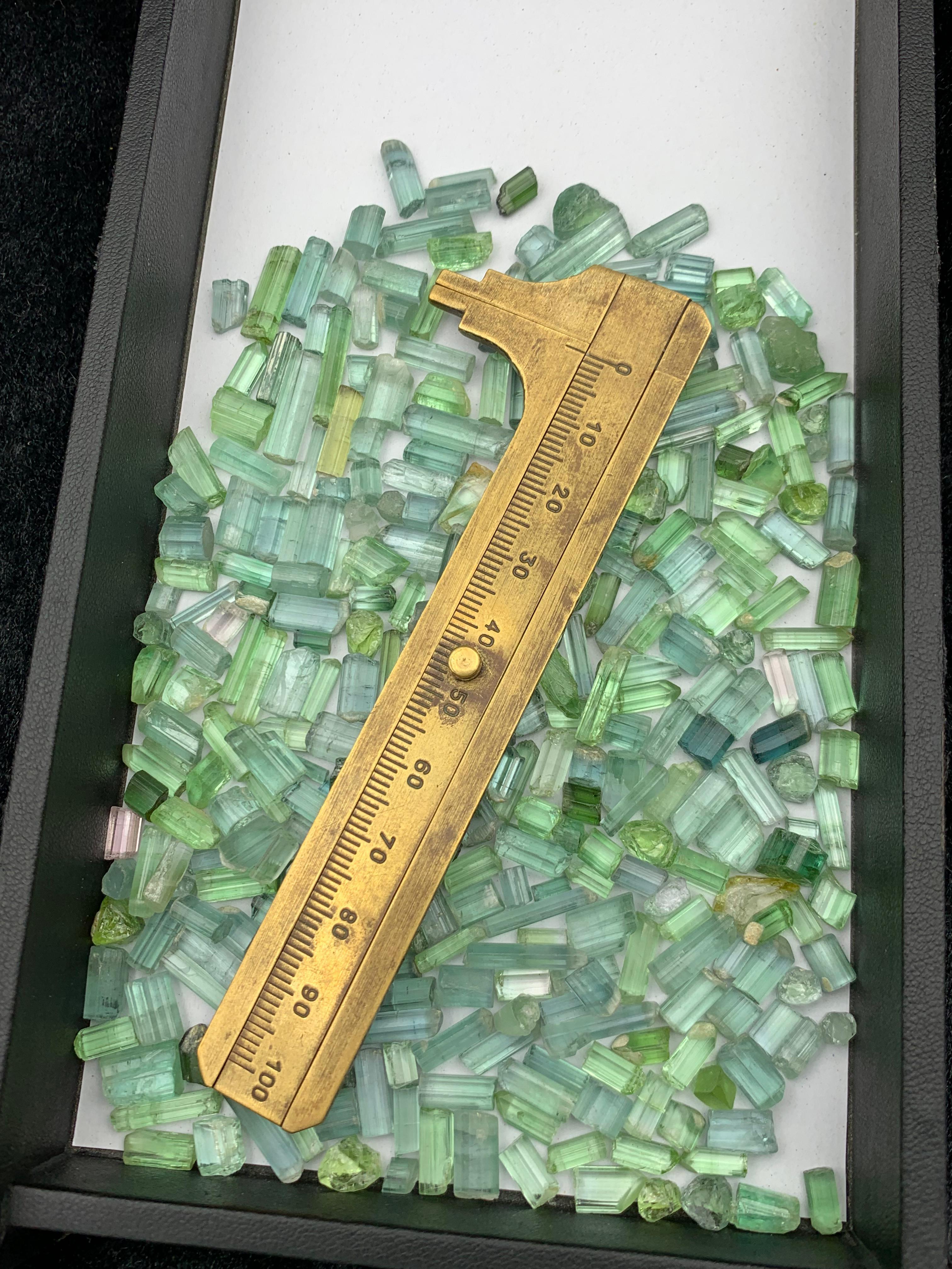 400 carats Natural Sea Foam Tourmaline Crystals at Good Price