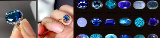 Explore Blue gemstones and Mineral list