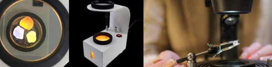 Testing of Gems Mineral for Identification through Polariscope