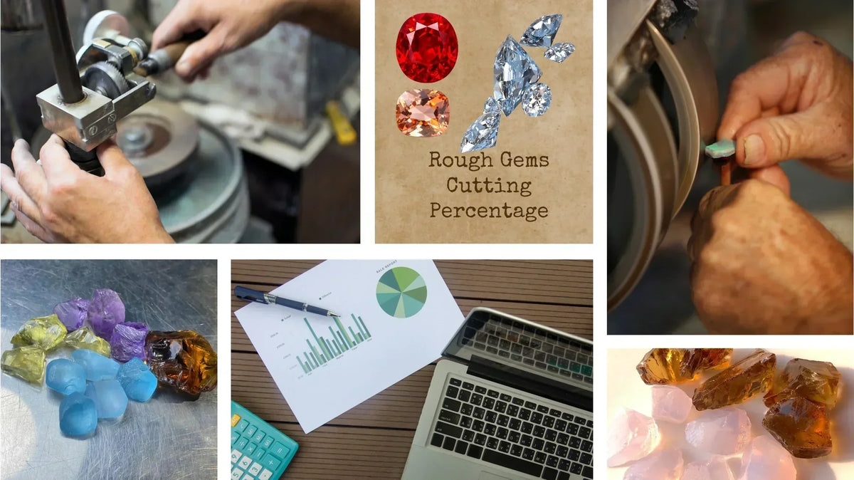 Rough to Ring Yield Ratio: How Much Rough Gemstone Loose When Cutting?