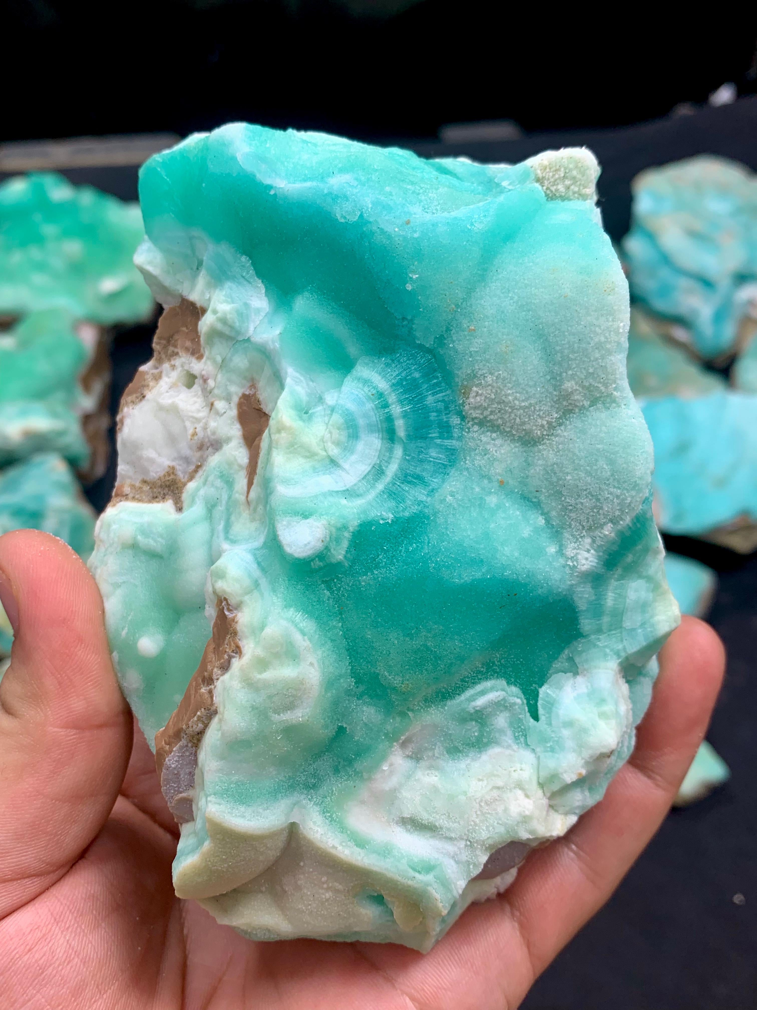 Blue Aragonite Rough Stone Wholesale - Choose Deal