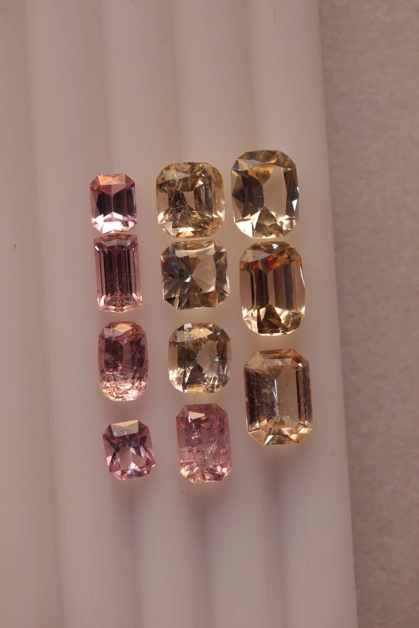 13.67 carats Cushion Emerald Cut Rare Katlang Pink Golden Topaz Deal |  imperial Topaz