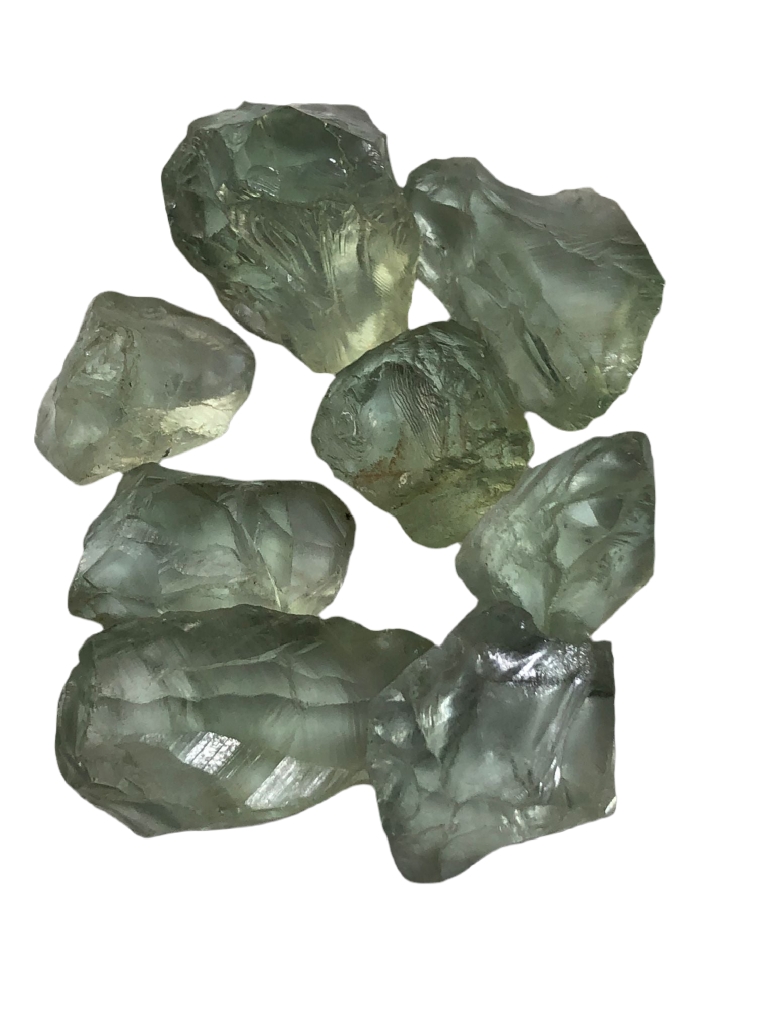 50 Gram RAW Green Amethyst for Faceting