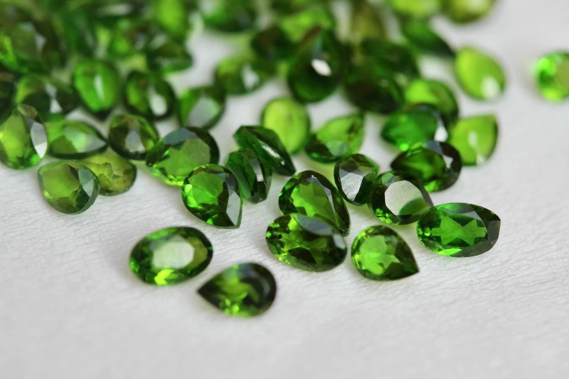 Calibrated Rare Chrome Diopside Loose Stone Deals | Bulk Loose Gems