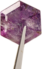 Purplish pink trapiche sapphire price per carat