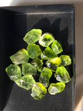 Rough Peridots for Faceting
