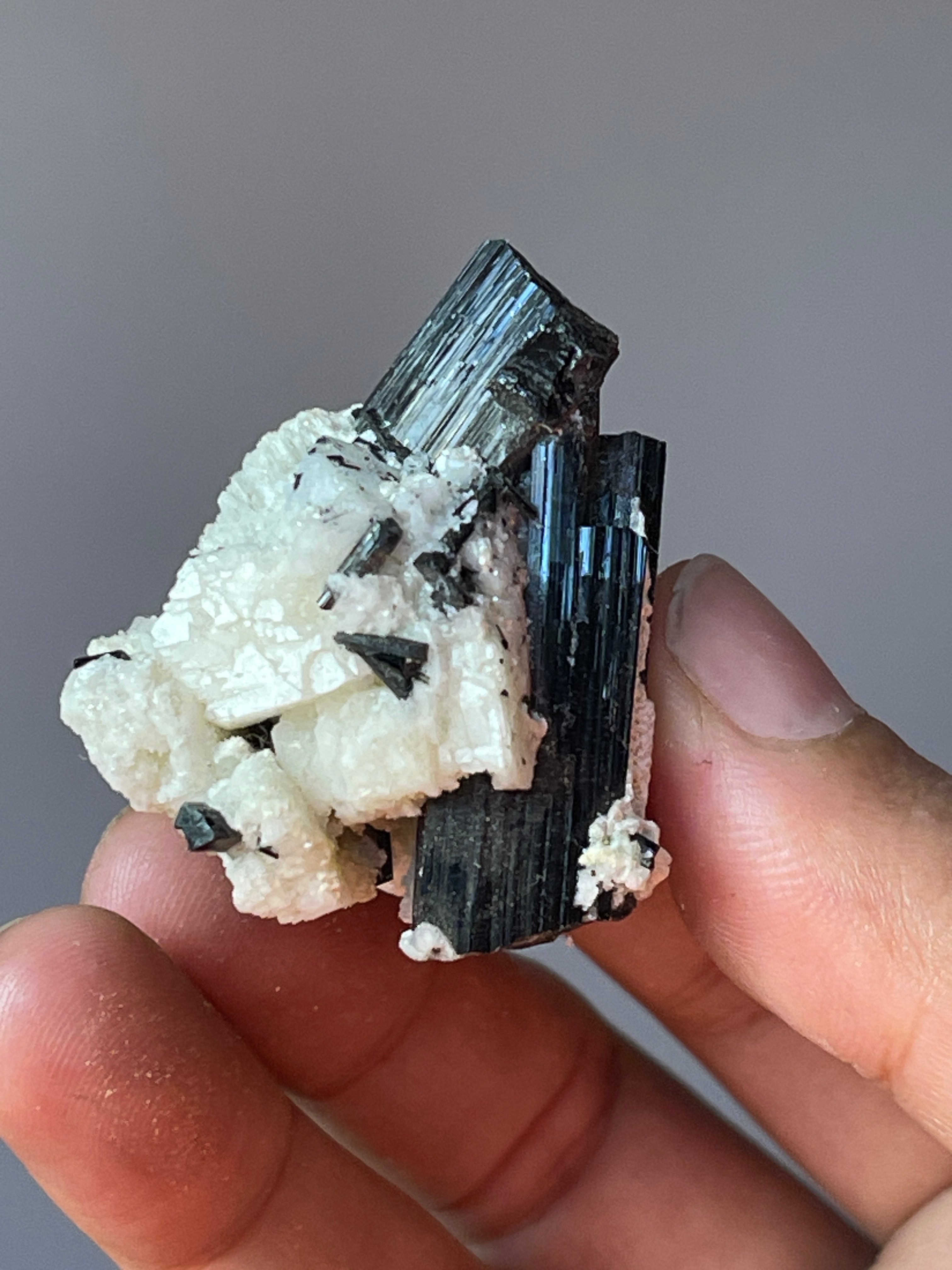 18.8 grams Black Tourmaline Crystals from  Skardu, Pakistan