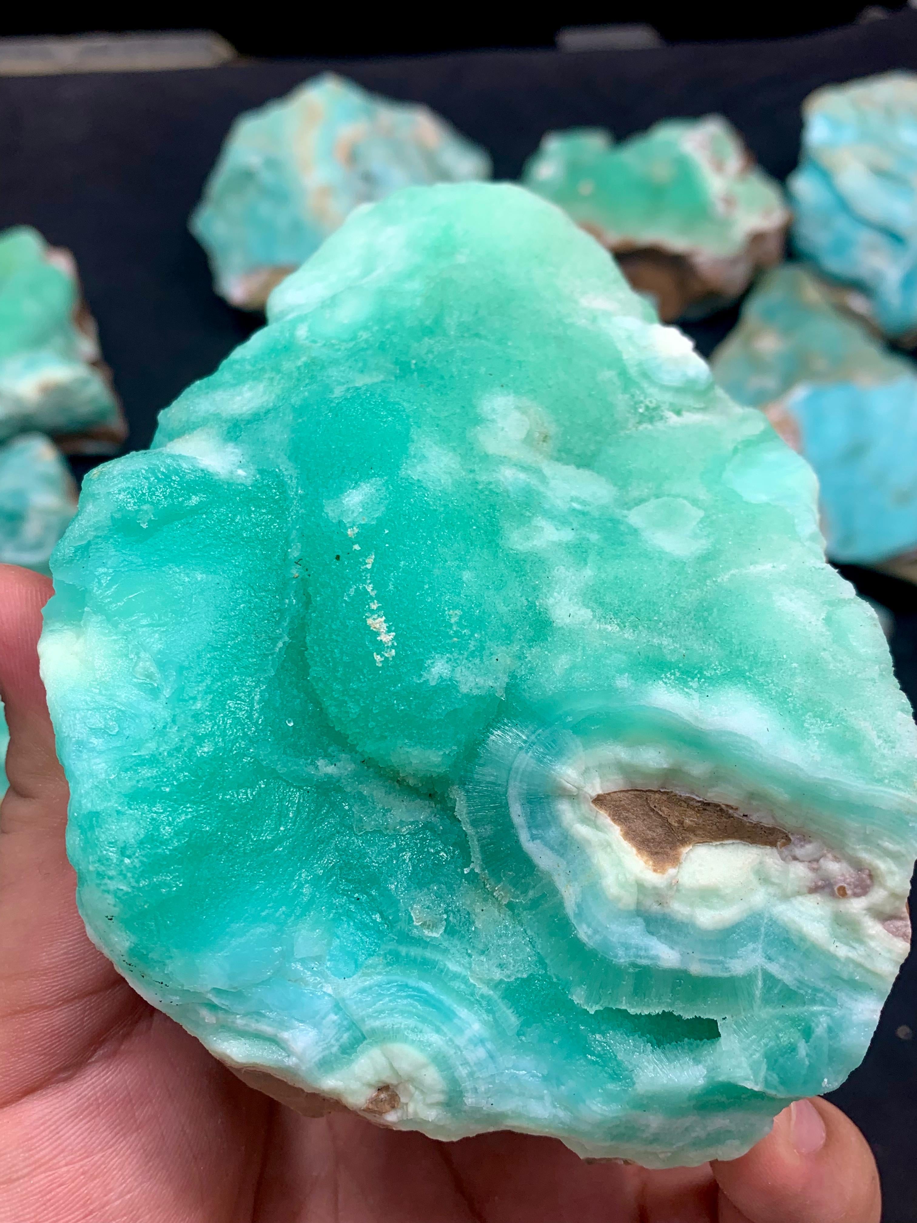 Blue Aragonite Rough Stone Wholesale - Choose Deal
