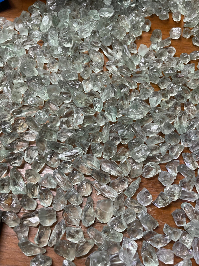500 Grams Facet Grade Prasiolite for cutting