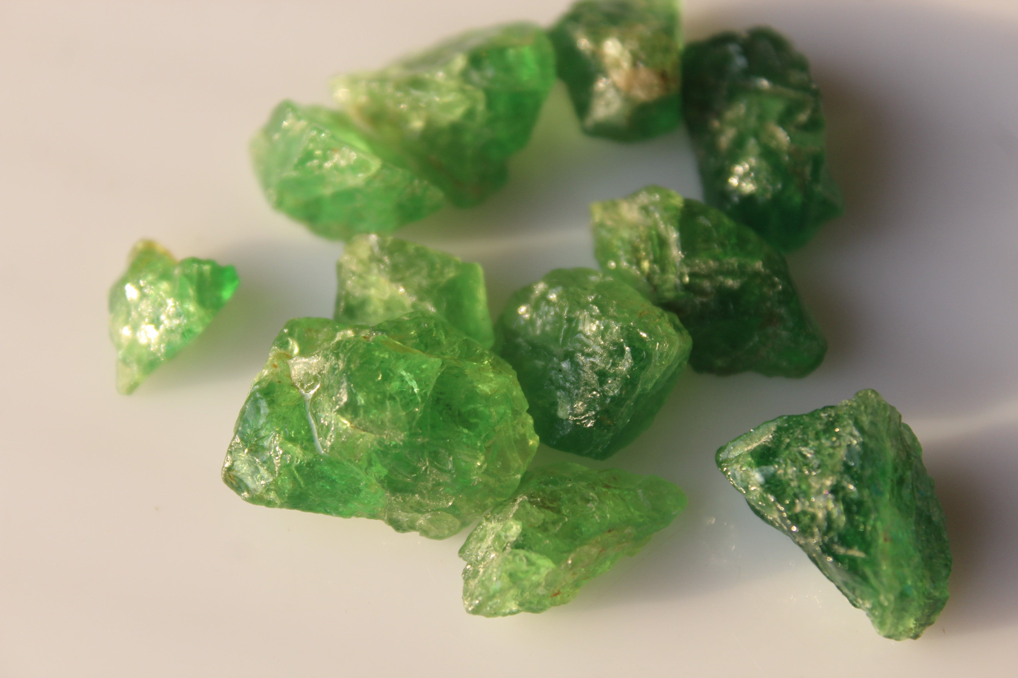 108 carats Natural Tsavorite Garnet Rough