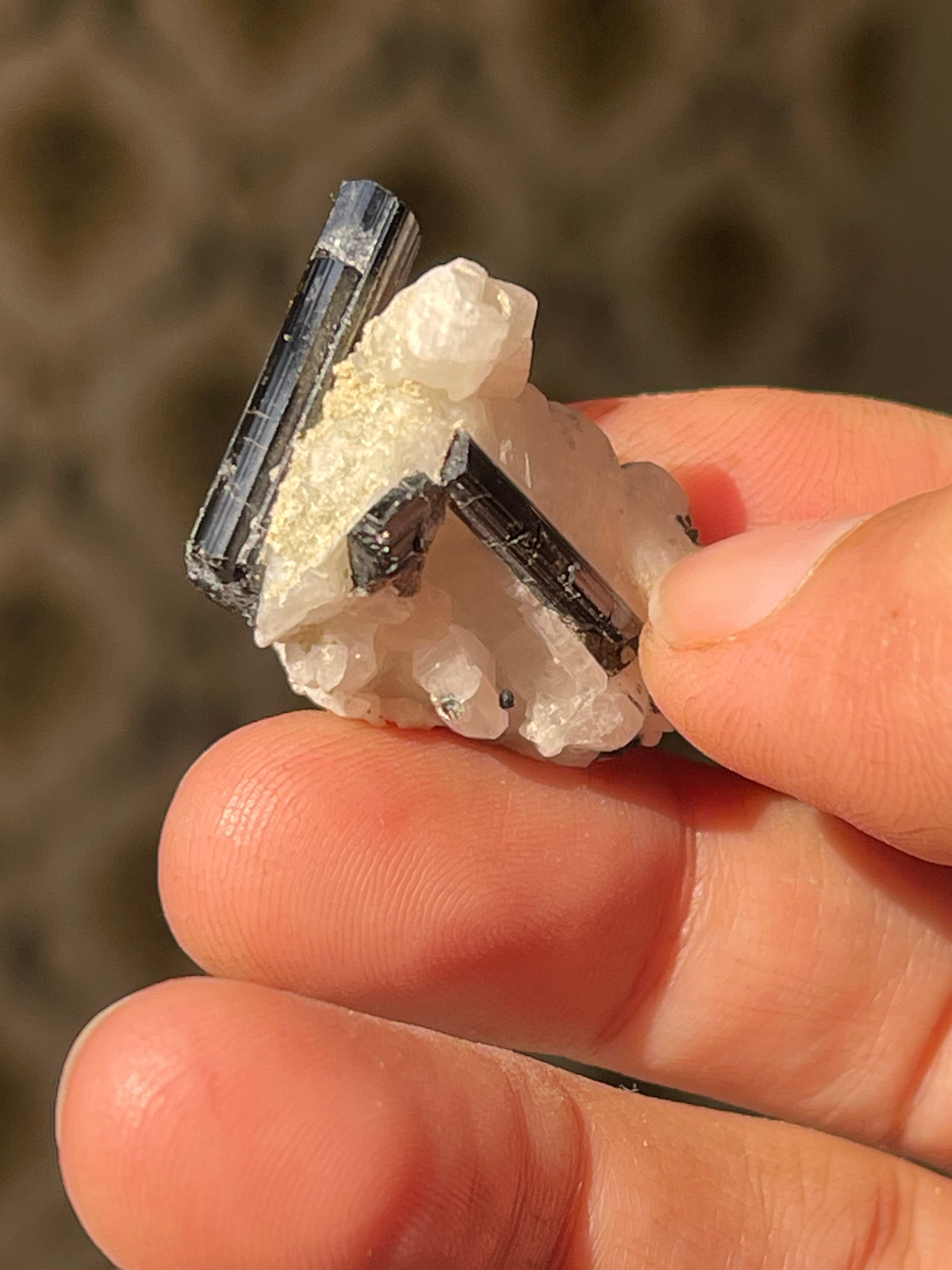 7.5 Grams Black Tourmaline on Feldspar