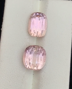 2 Pieces Cushion ,Emerald Cut Natural Pink Topaz | Imperial Topaz | Katlang Topaz