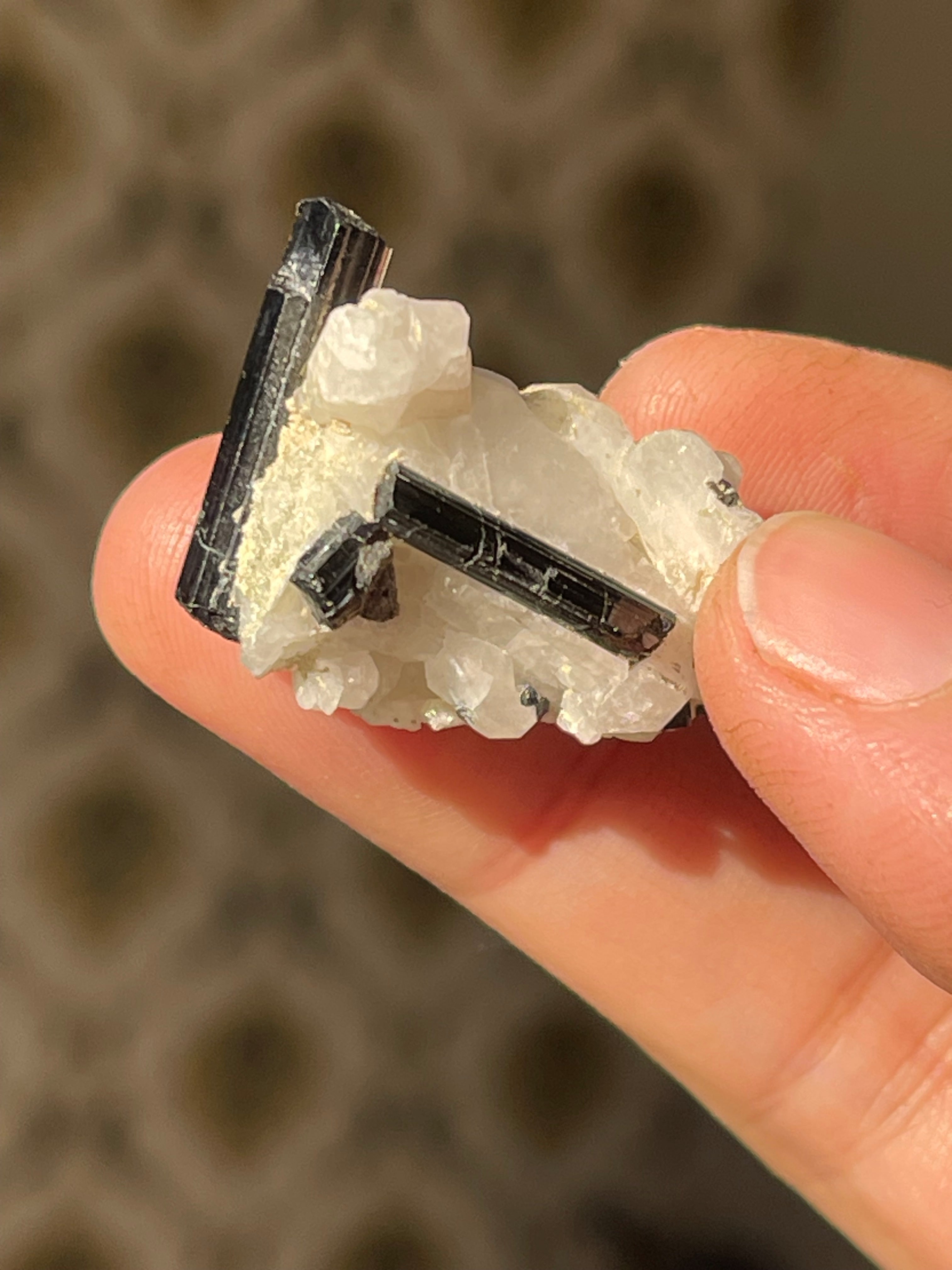 7.5 Grams Black Tourmaline on Feldspar