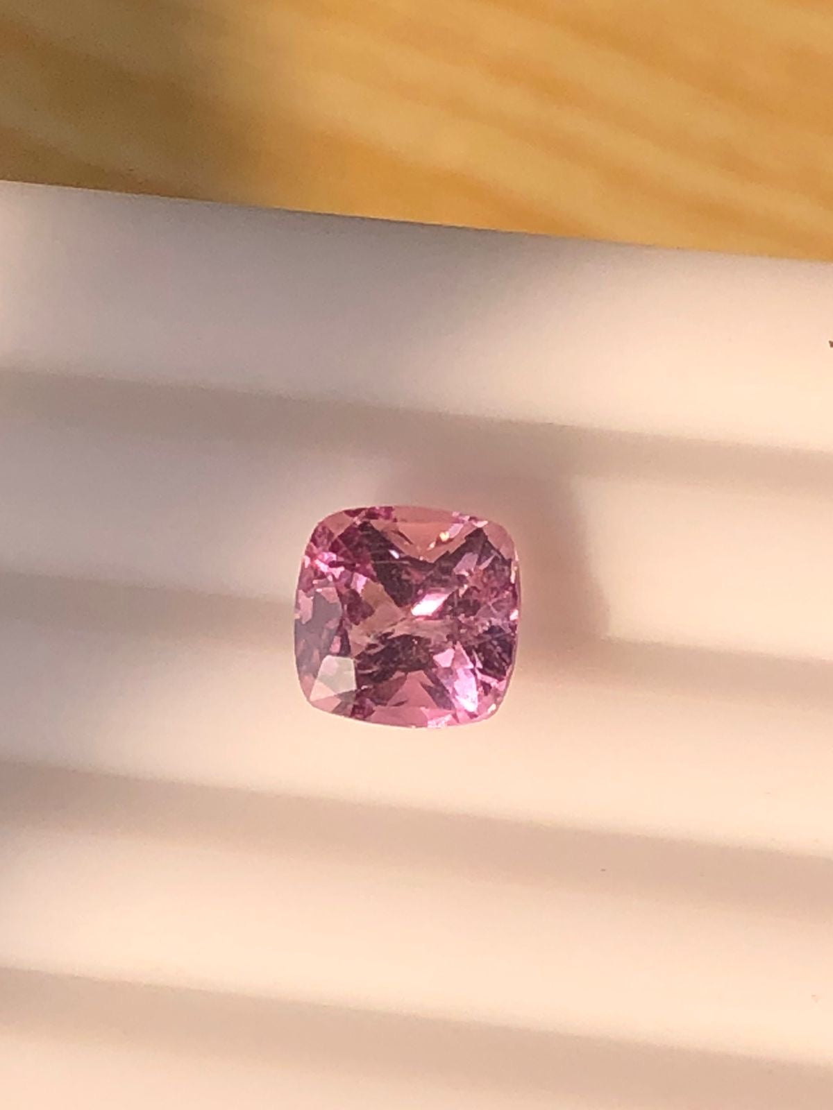 2.36 carats Cushion Rare Pink Topaz Loose Gem