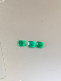 3 Pieces Emerald Cut Vivid Green Emerald Deal