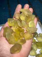 Facet Rough Lemon Quartz for Faceting - One Kilo Package