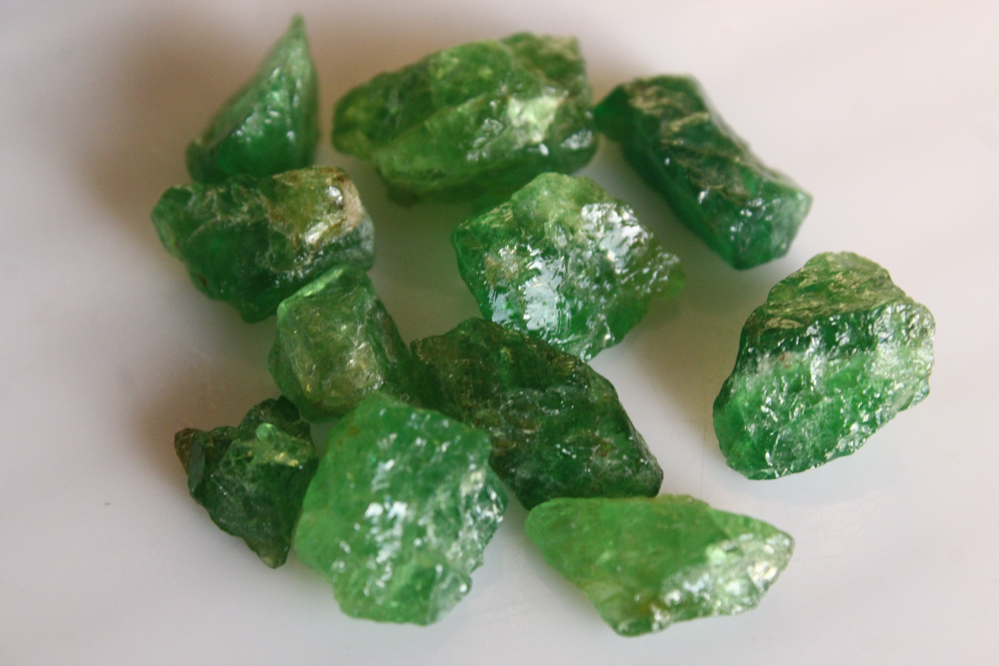 108 carats Natural Tsavorite Garnet Rough