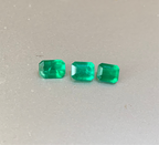 3 Pieces Emerald Cut Vivid Green Emerald Deal