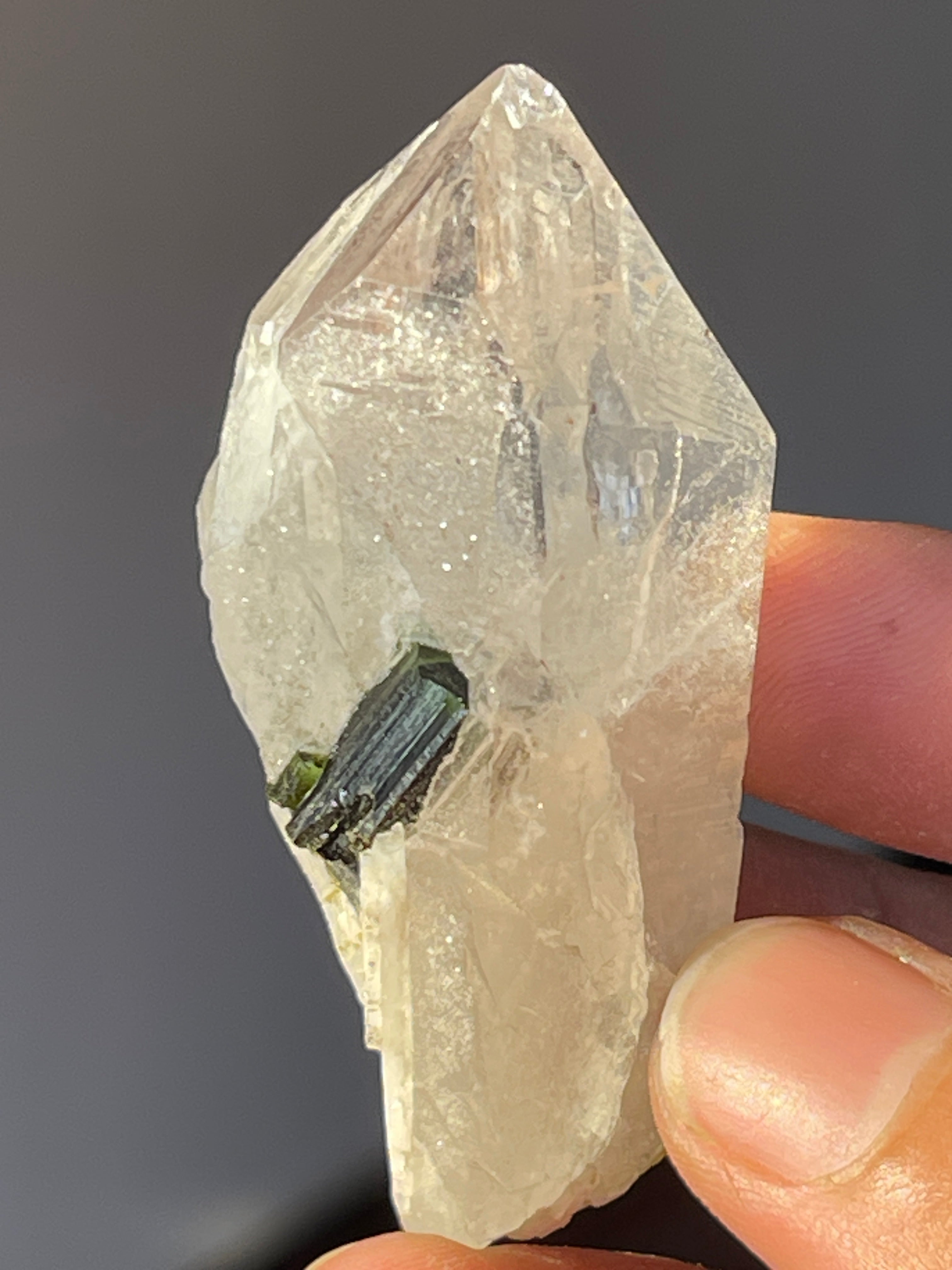 32 grams Quartz Black Tourmaline Crystal from Skardu Pakistan