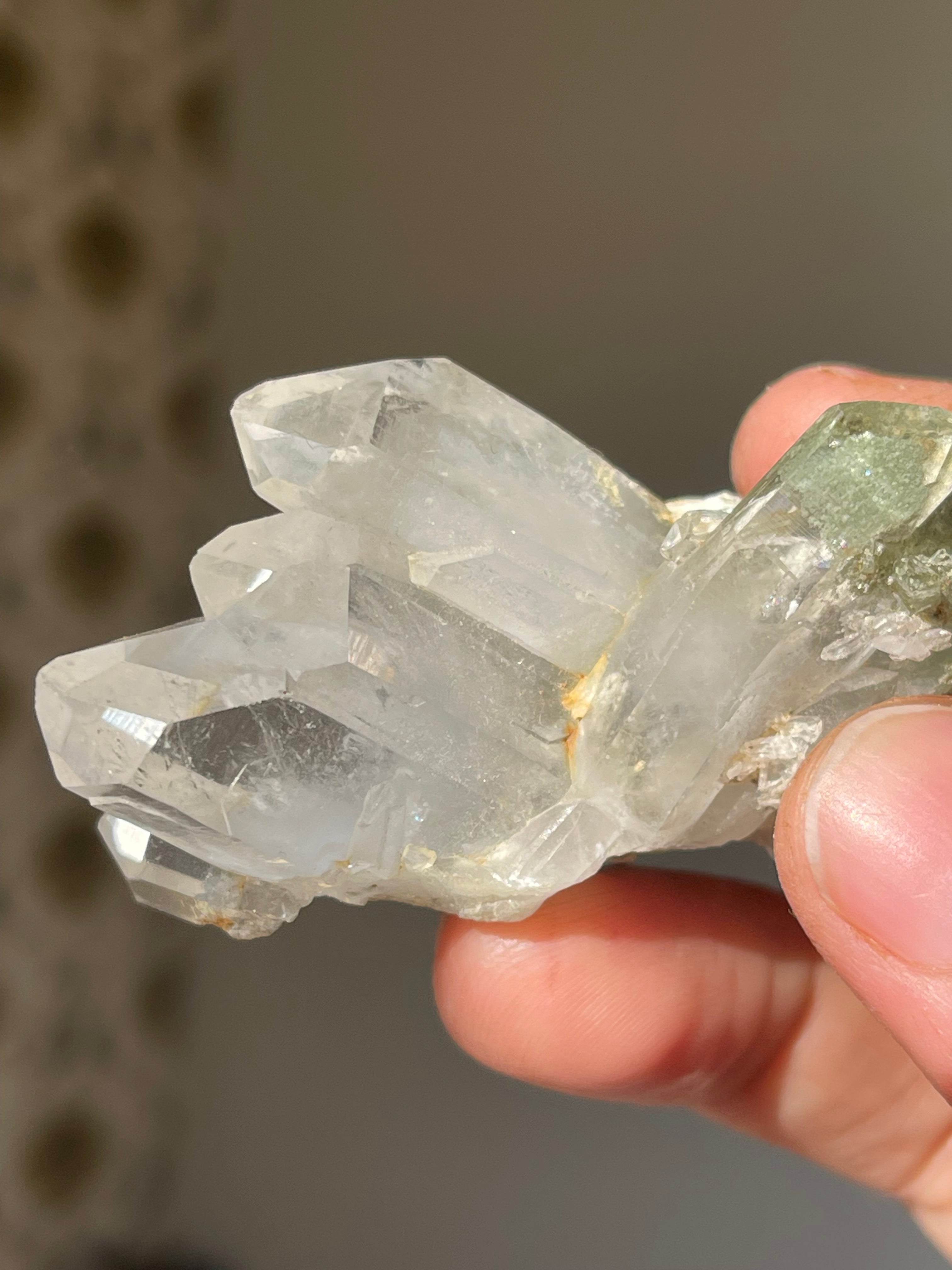 36 grams Clear Quartz with Chlorine