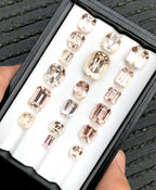 100 Carats Natural Katlang Topaz Faceted Stones | Imperial Topaz Wholesale