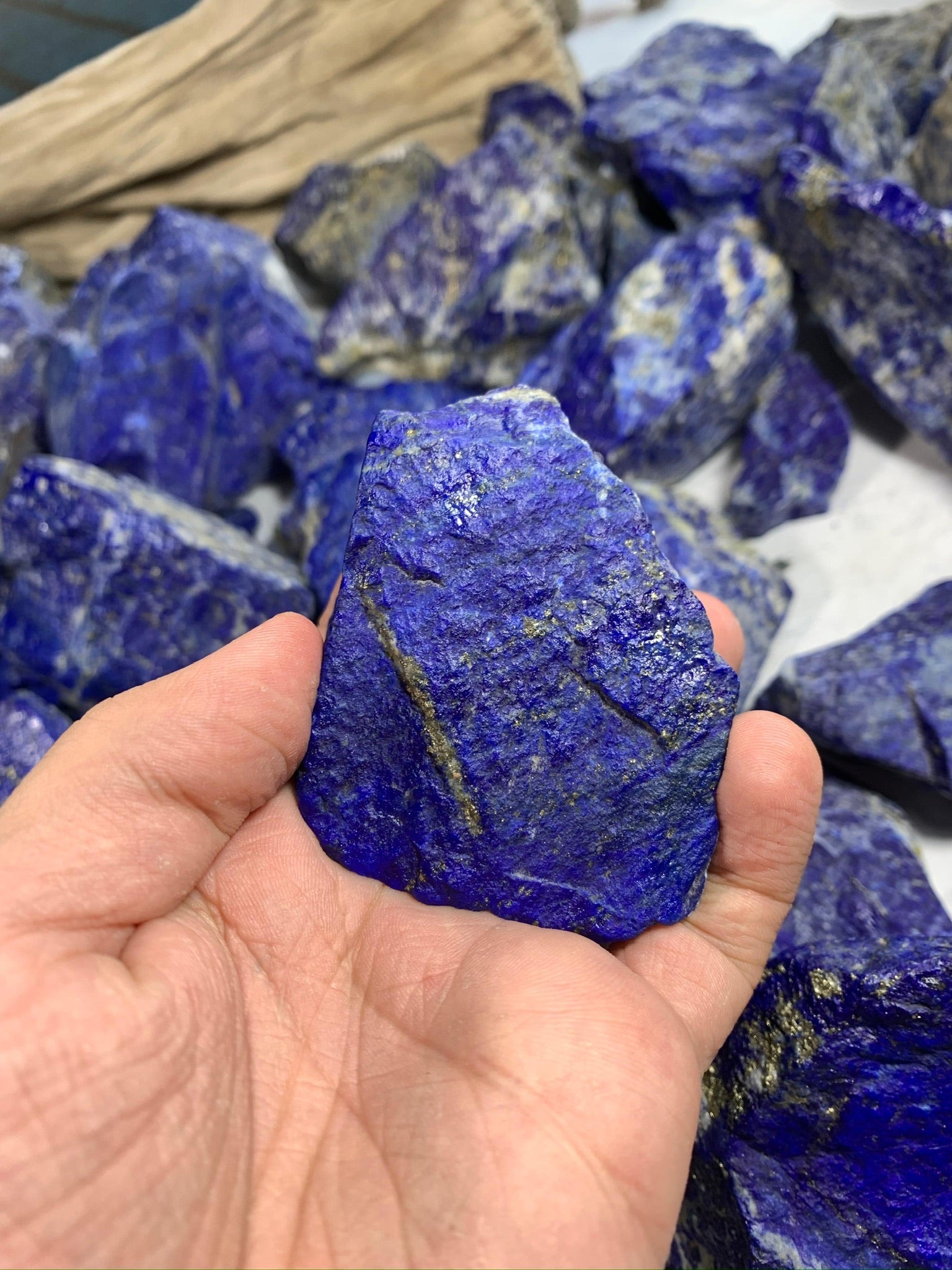Natural Rough Lapis lazuli Stone Deals for Lapidary Work