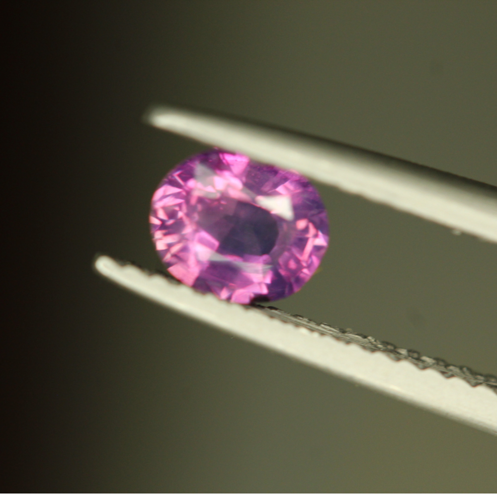 0.81 carat Oval Natural Pink Kashmir Sapphire Loose Stone