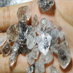 1 kg Herkimer Diamond Quartz black carbon inclusions