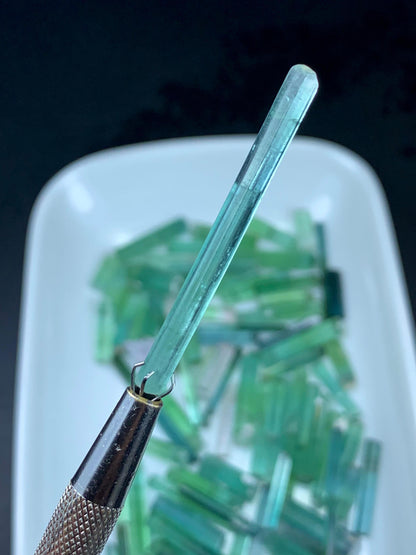 200 Carats Raw Tourmaline Green Crystals
