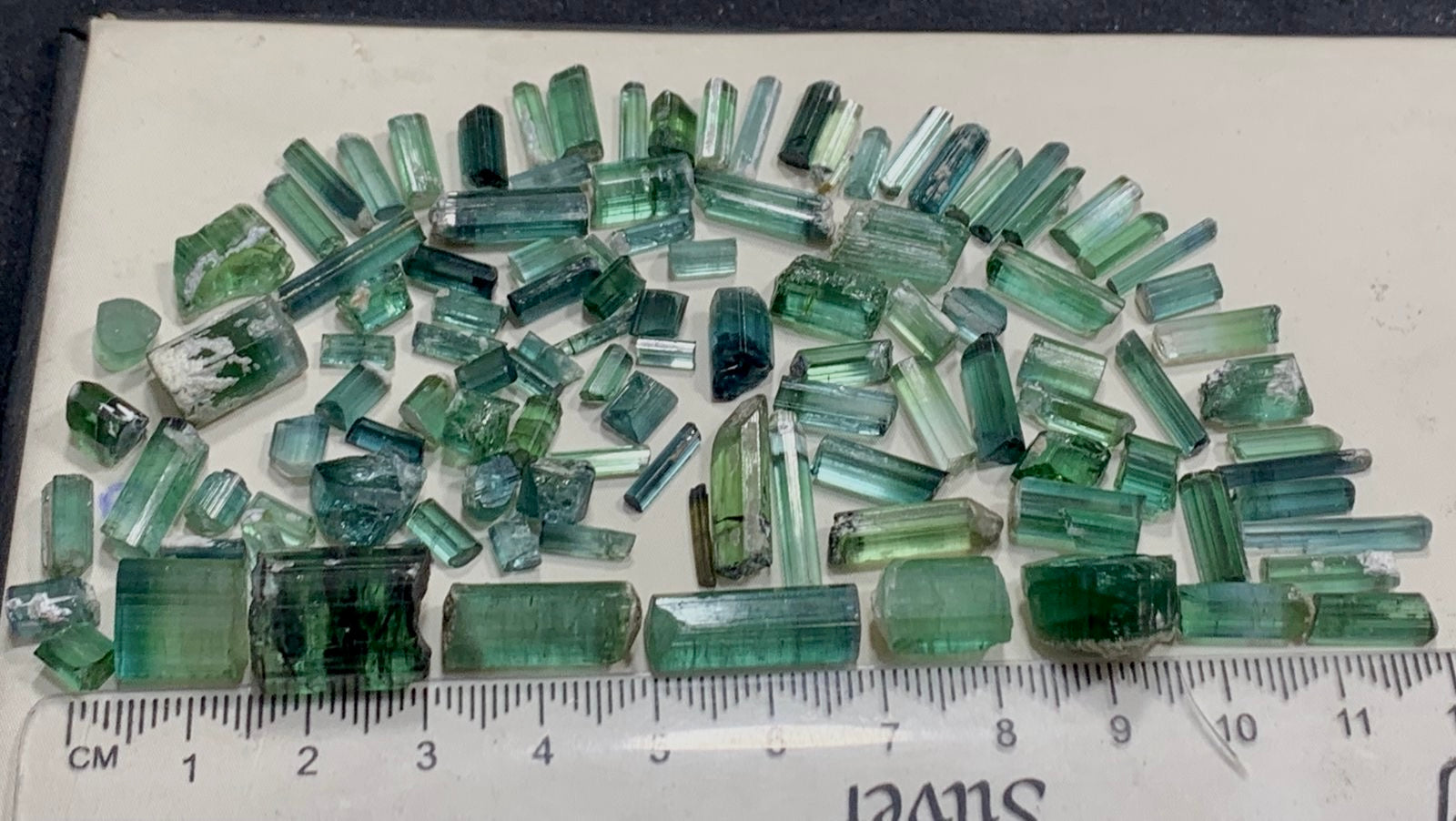 60 Gram Green Tourmaline Rough Crystals Parcel