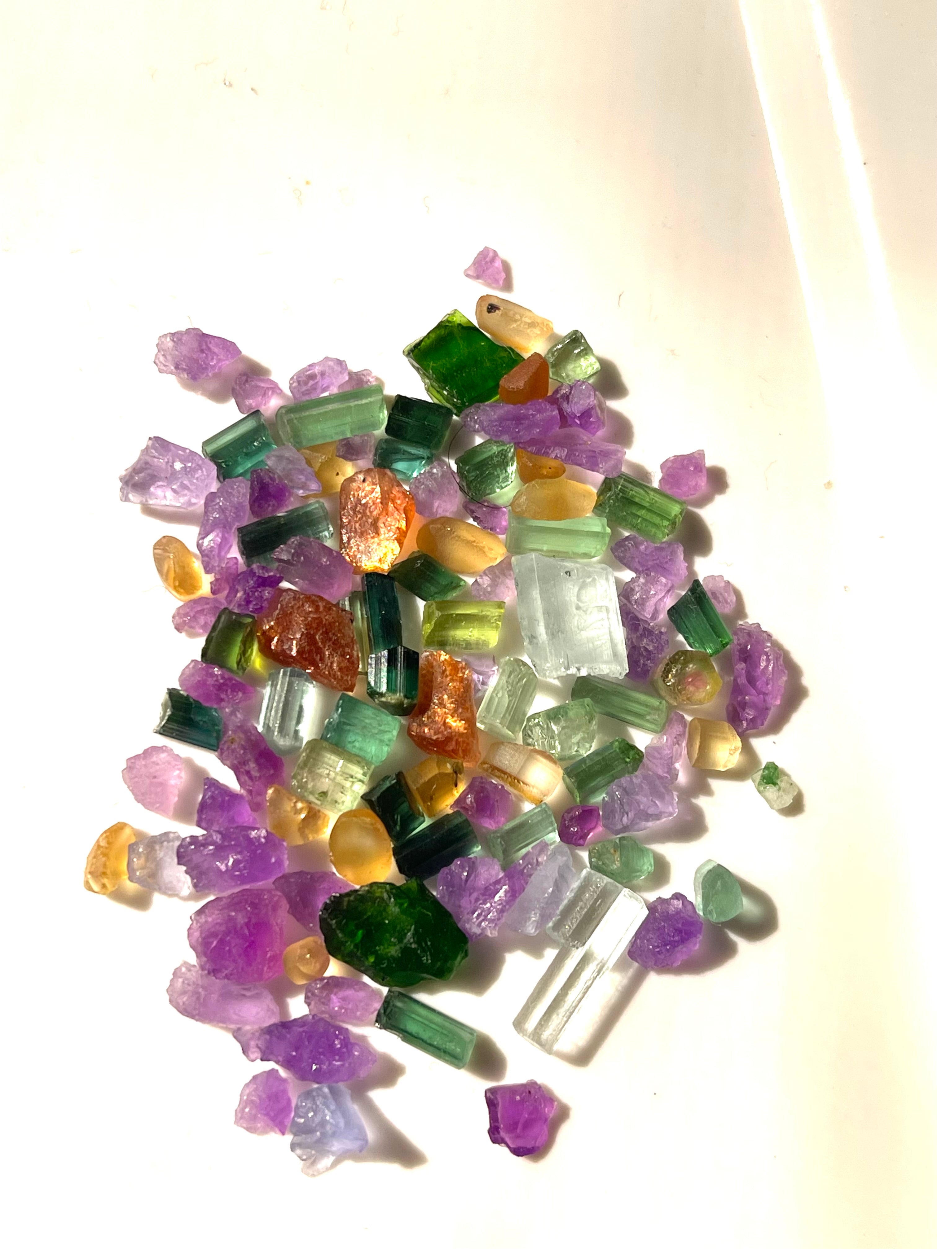 Mixed Raw Stone Deal for Faceting | Cabbing - Aqua, Garnets, Hackmanite, Chrome, Rhodonite, garnet, tourmaline